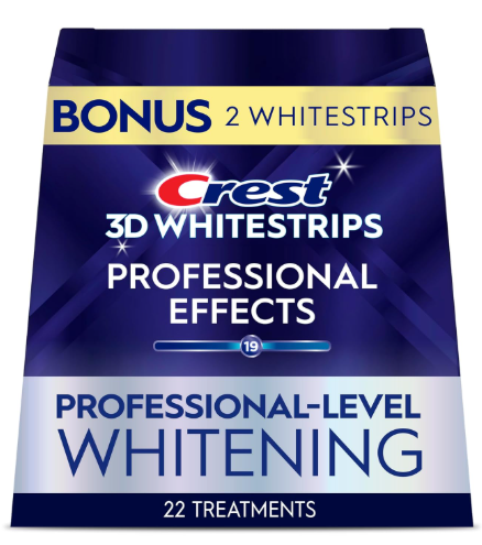 Crest Whitestrips en blanco y tratamientos de 3d white Luxe Whitestrips Professional Effects – 20 1 Hora Express – 2 tratamientos dientes Kit de blanqueado